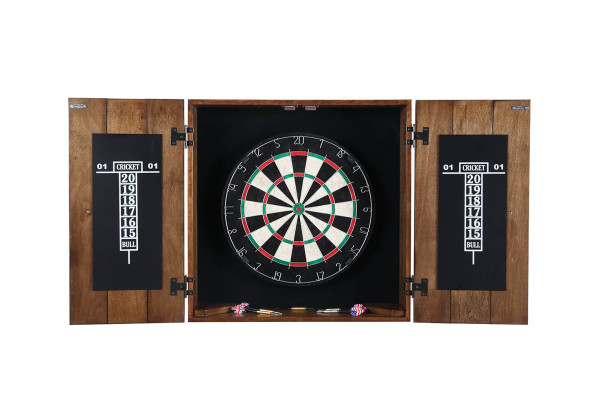 Drifter Dart Cabinet Set in Rustic Oak